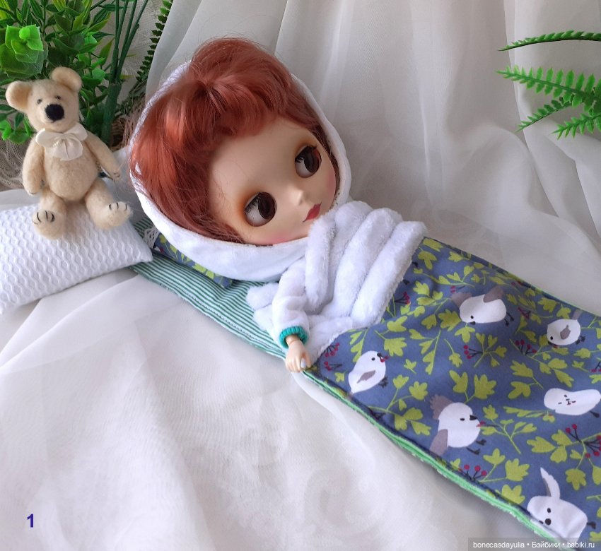 Спальные мешки для кукол 1:6 30 см Барби Блайз Постель для кукол (фото 2)