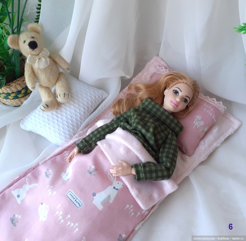 Спальные мешки для кукол 1:6 30 см Барби Блайз Постель для кукол (фото 8)