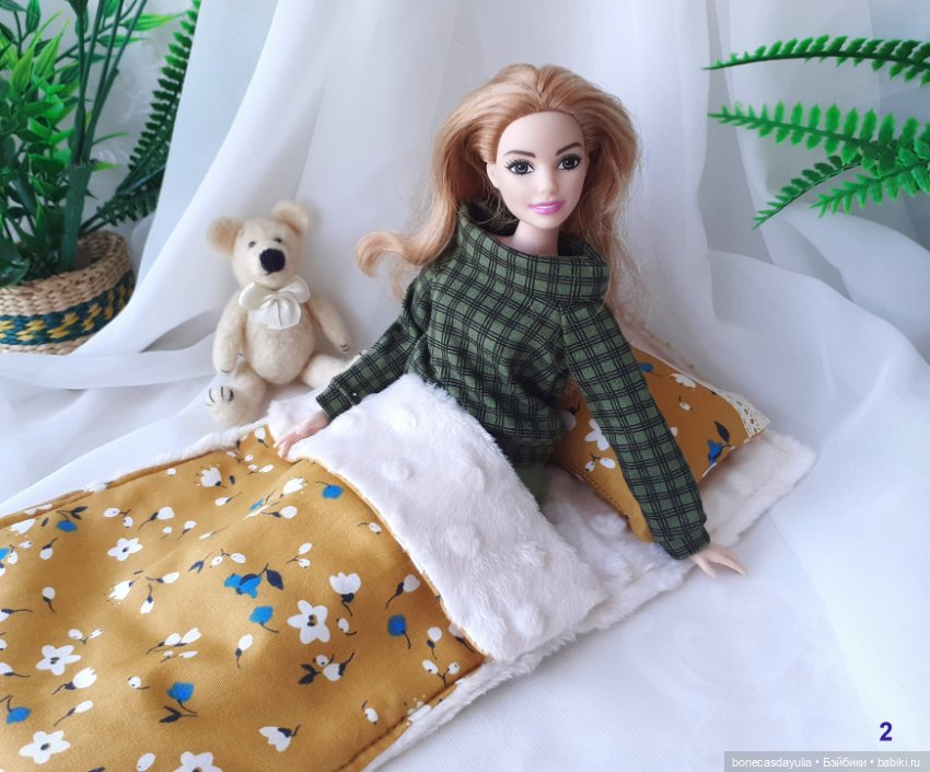 Спальные мешки для кукол 1:6 30 см Барби Блайз Постель для кукол (фото 3)
