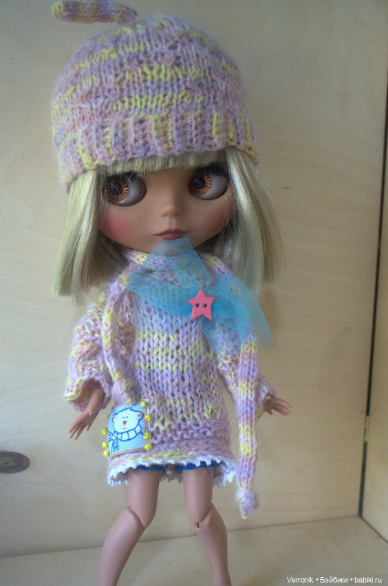 Комплект одежды для куклы Блайз ( Blythe). "Зефирка" (фото 6)