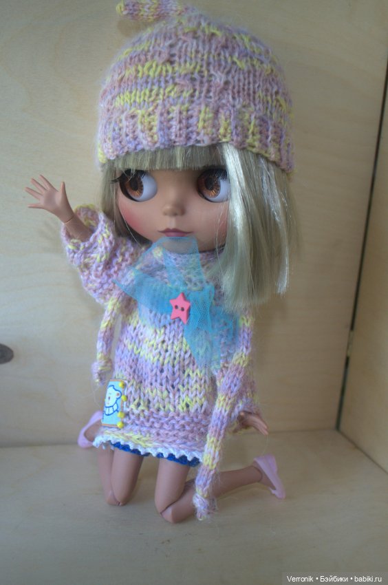Комплект одежды для куклы Блайз ( Blythe). "Зефирка" (фото 2)