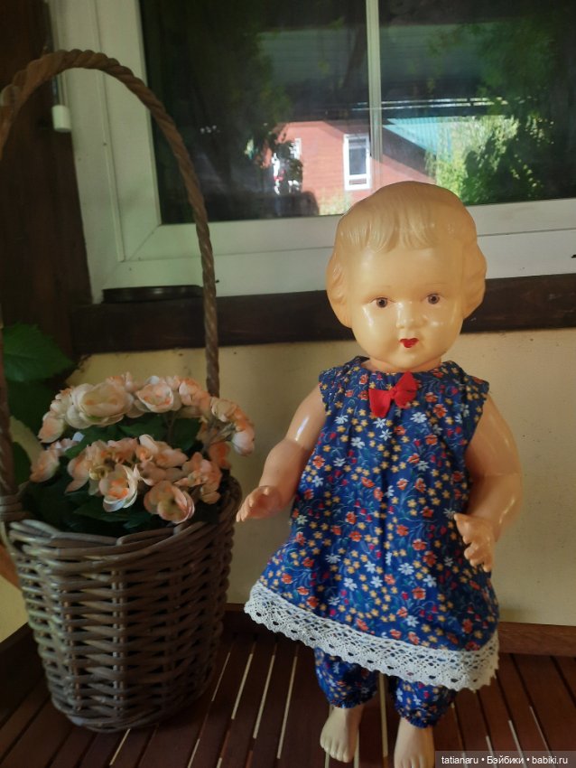 Целулоидный пупс СССР с клеймом ромб