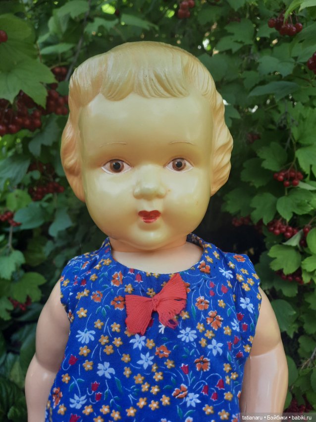 Целулоидный пупс СССР с клеймом ромб (фото 6)