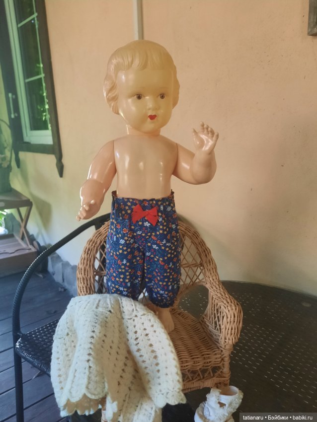 Целулоидный пупс СССР с клеймом ромб