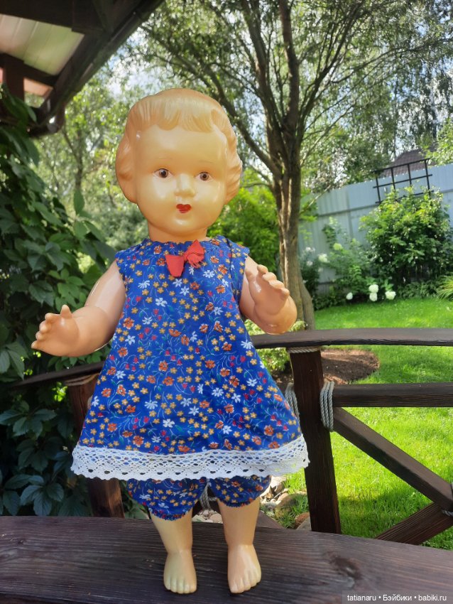 Целулоидный пупс СССР с клеймом ромб (фото 2)