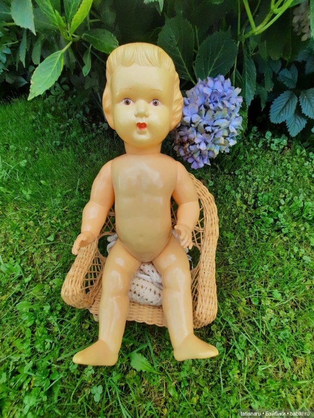 Целулоидный пупс СССР с клеймом ромб (фото 7)