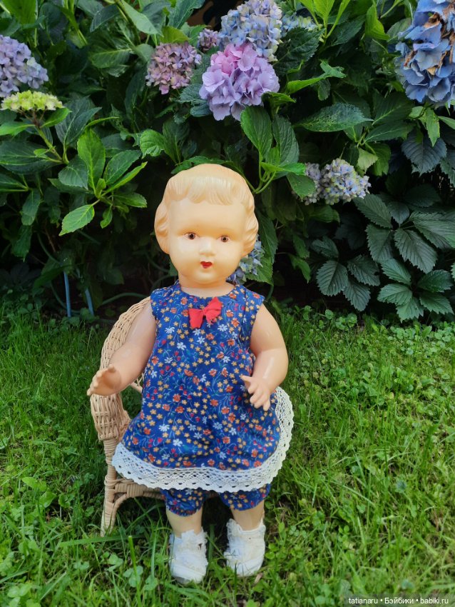 Целулоидный пупс СССР с клеймом ромб (фото 4)