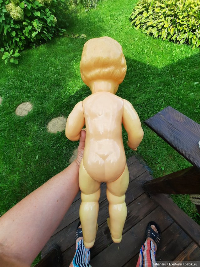 Целулоидный пупс СССР с клеймом ромб (фото 8)