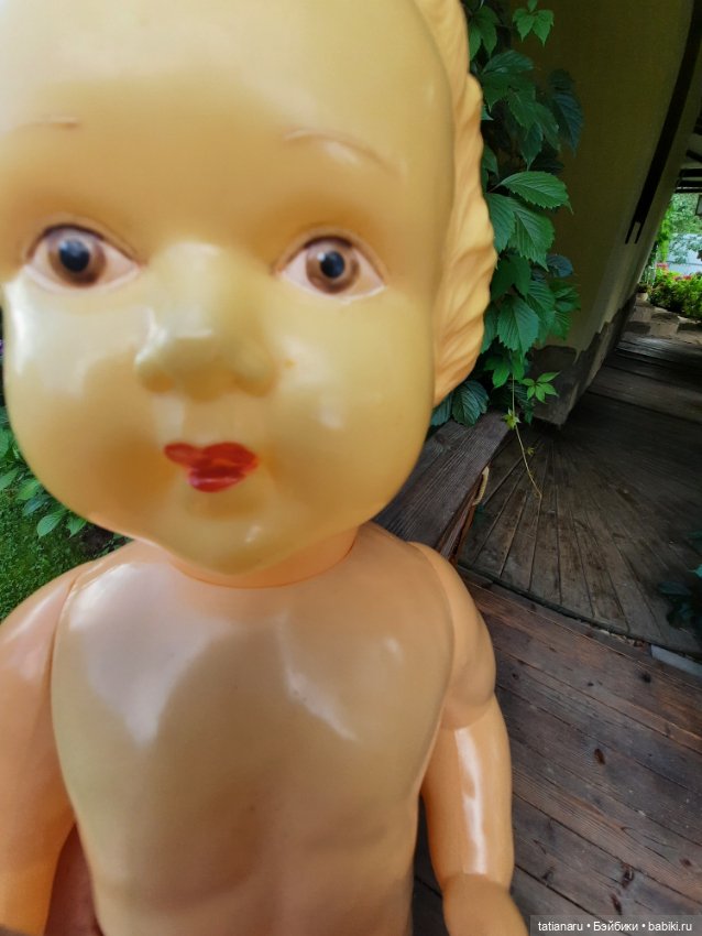 Целулоидный пупс СССР с клеймом ромб