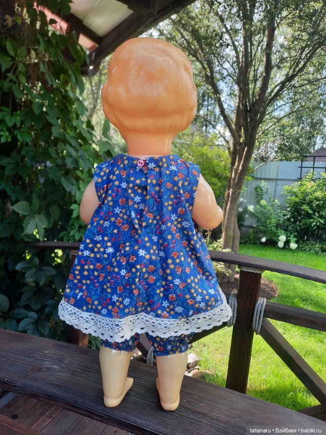 Целулоидный пупс СССР с клеймом ромб (фото 3)