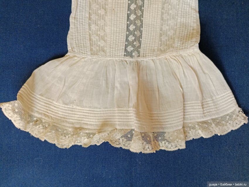 Антикварное фабричное платье для куклы 1 (фото 3)