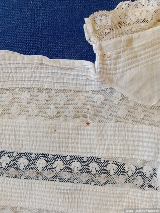 Антикварное фабричное платье для куклы 1 (фото 4)
