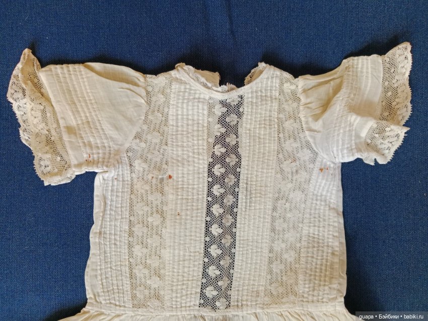 Антикварное фабричное платье для куклы 1 (фото 2)