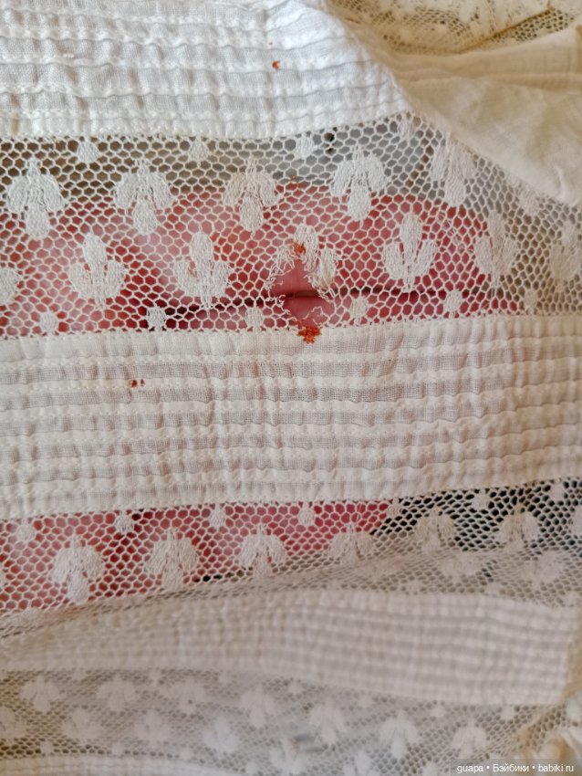 Антикварное фабричное платье для куклы 1 (фото 7)