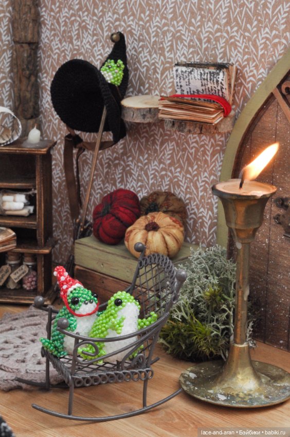 Аксессуар на Хэллоуин для Блайз и других кукол. Лягушка - фамильяр для куклы - ведьмы, гоблинкор