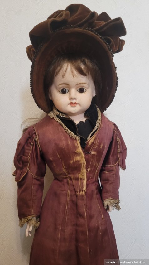 Невероятная ранняя антикварная кукла 1880-1890гг (фото 5)