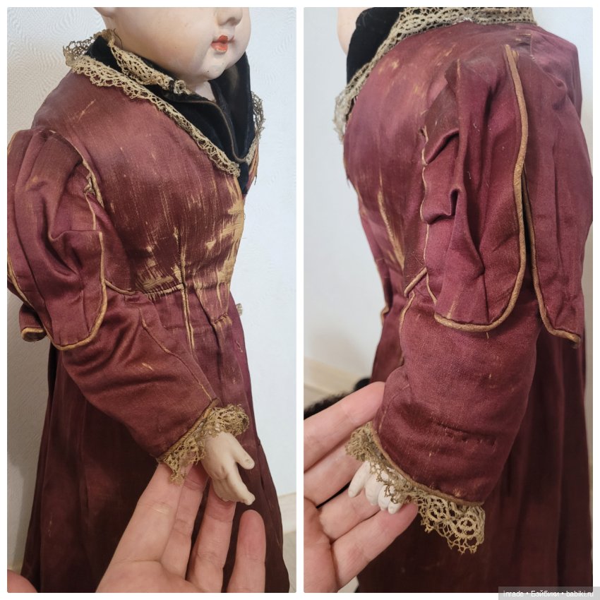 Невероятная ранняя антикварная кукла 1880-1890гг