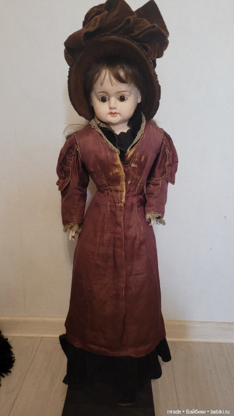 Невероятная ранняя антикварная кукла 1880-1890гг (фото 8)