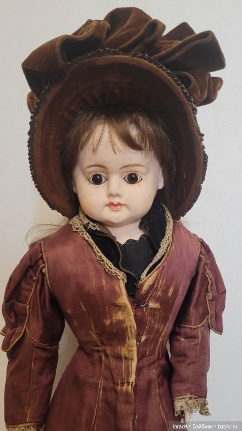 Невероятная ранняя антикварная кукла 1880-1890гг (фото 3)