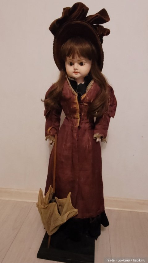 Невероятная ранняя антикварная кукла 1880-1890гг (фото 9)