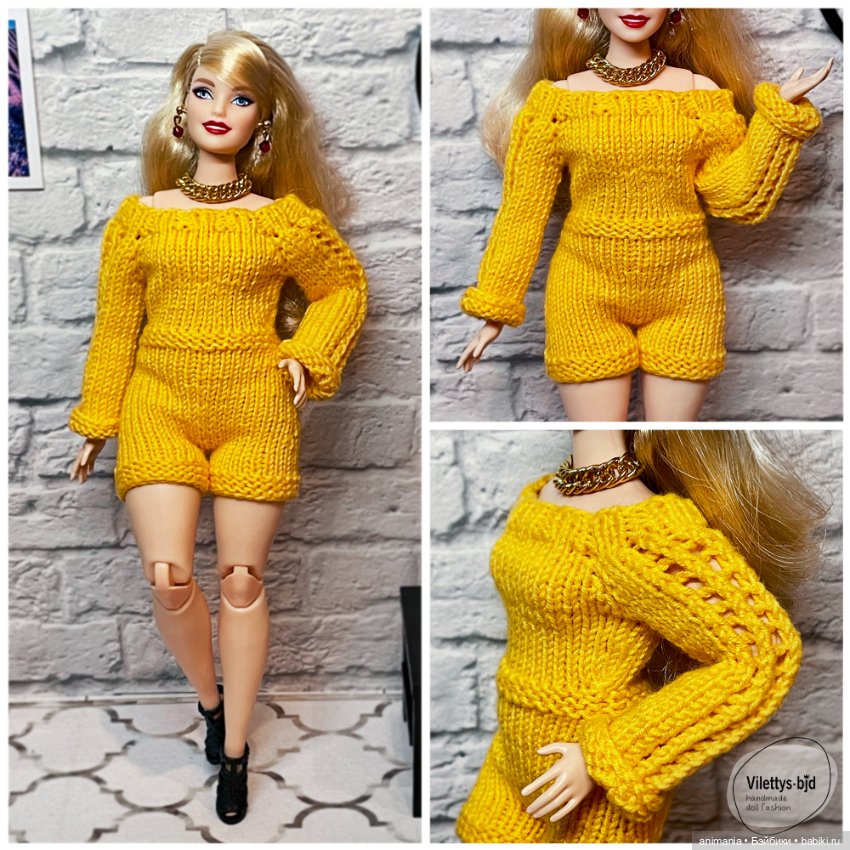 Вязаная одежда для барби — Одежда для кукол