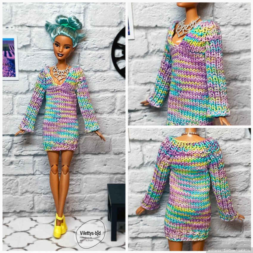 Вязаная одежда для барби — Одежда для кукол (фото 2)