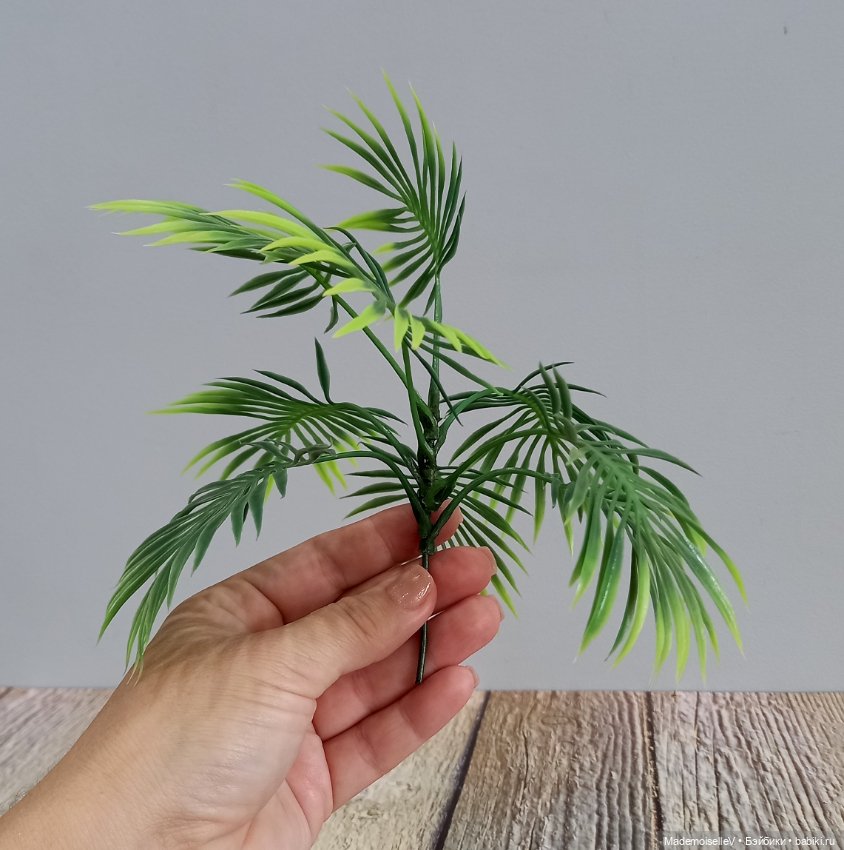 Пальма в кадке — Миниатюра для кукол (фото 9)