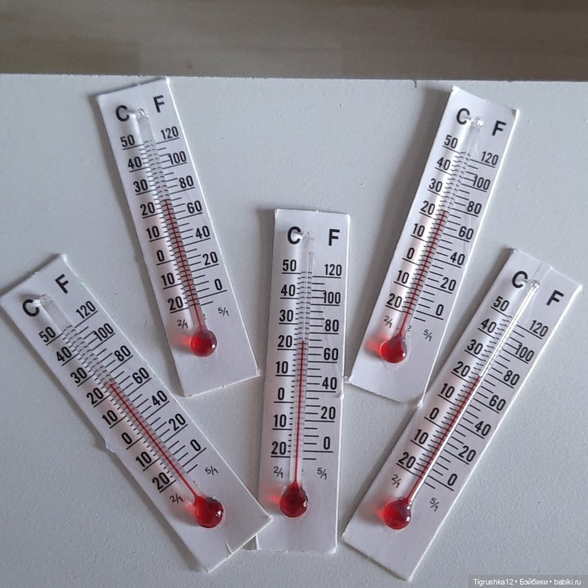 Термометр для кукольного домика