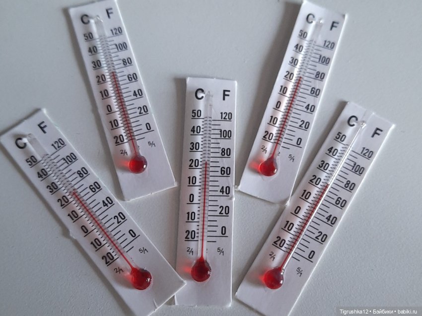 Термометр для кукольного домика (фото 2)