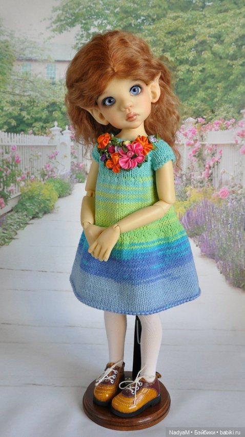 Платье на рост куклы 42 - 45 см (фото 4)