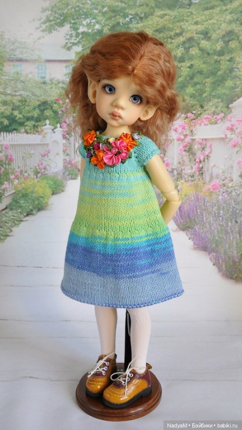 Платье на рост куклы 42 - 45 см (фото 6)