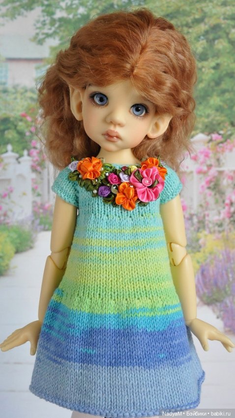 Платье на рост куклы 42 - 45 см (фото 2)