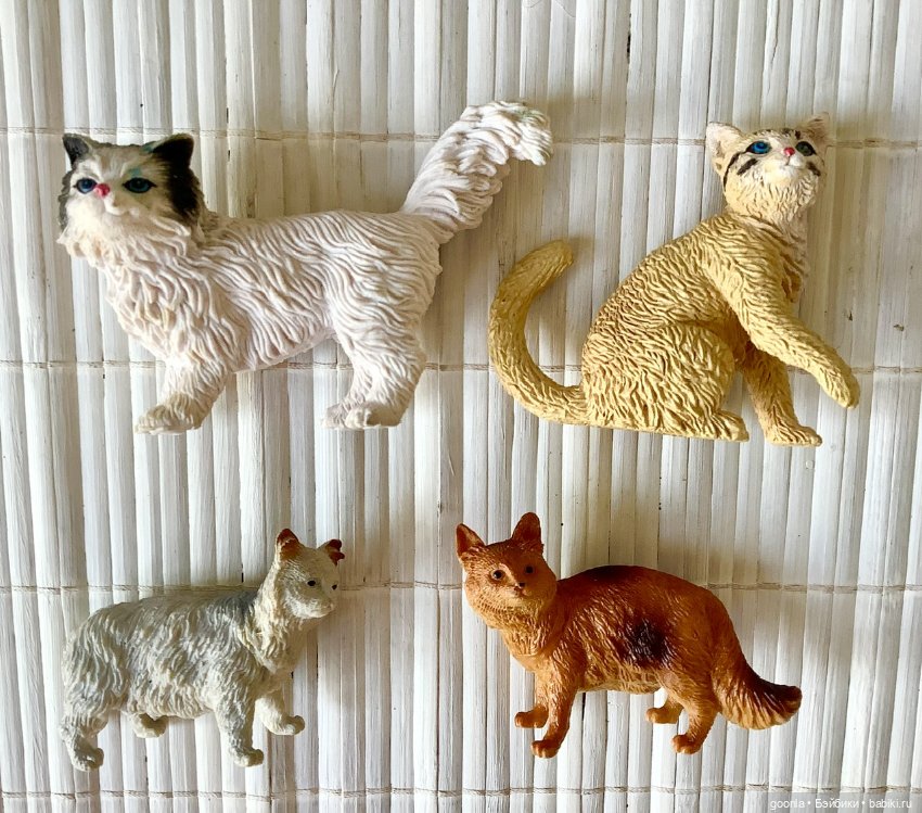 Фигурки для интерьера Котики для кукол 1/6