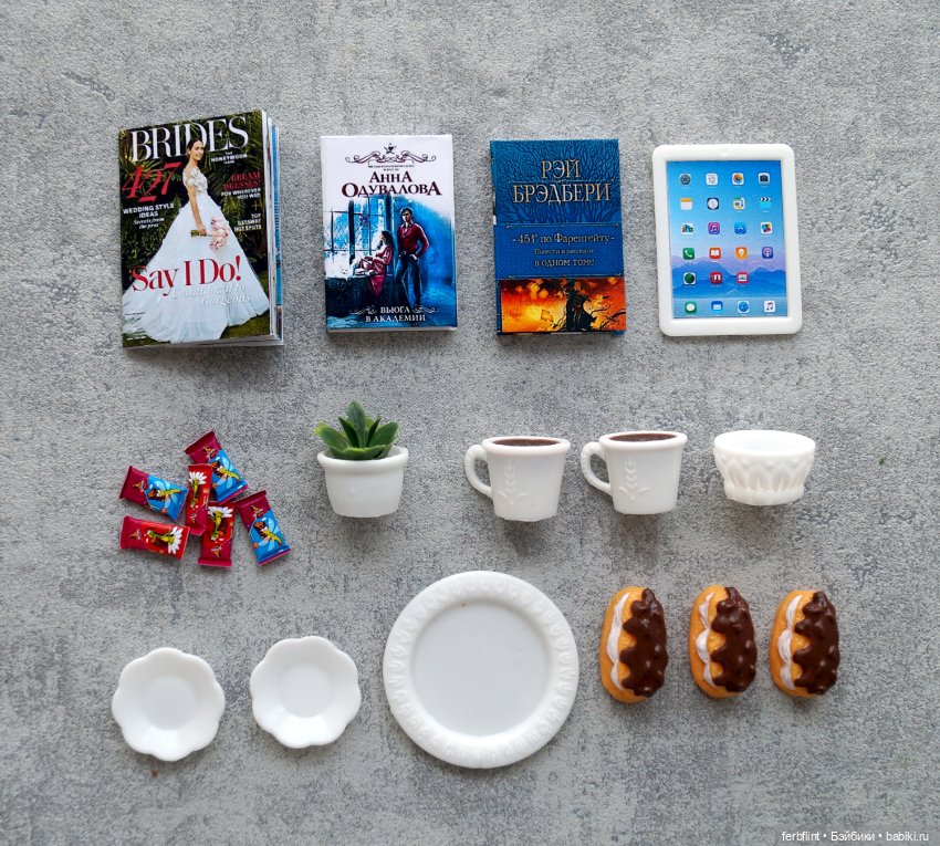 Набор с пирожными № 1 (масштаб 1:6) (фото 5)