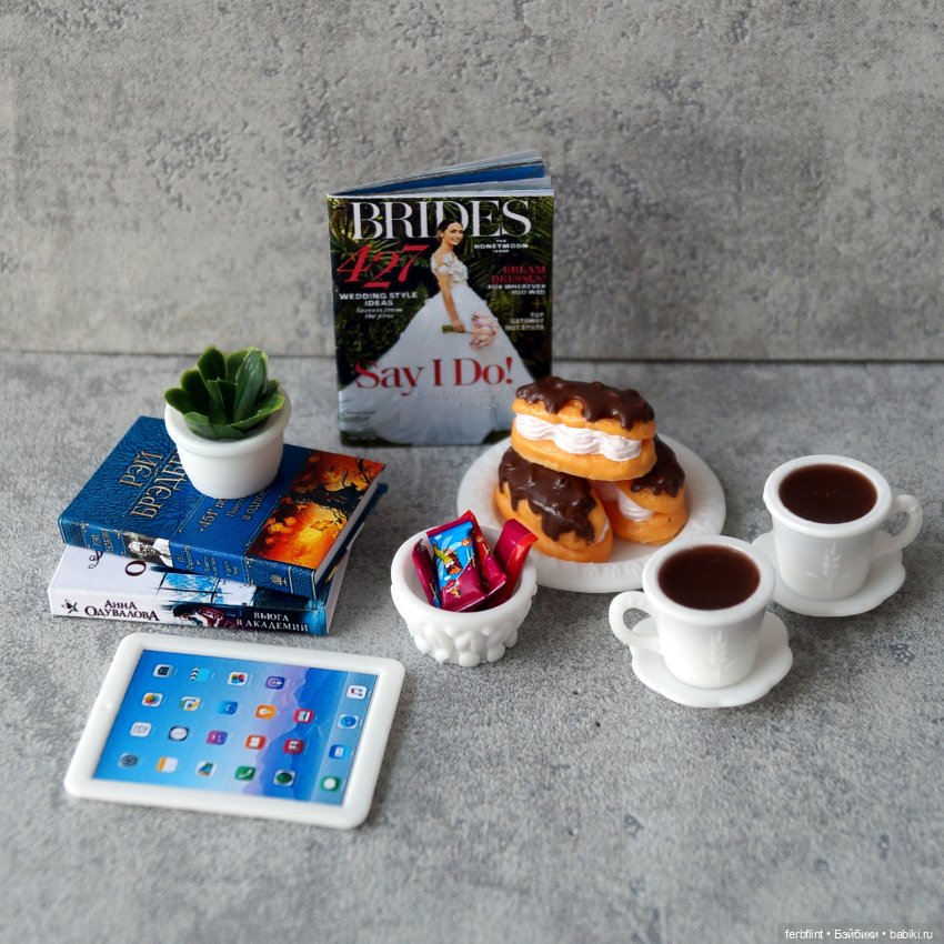 Набор с пирожными № 1 (масштаб 1:6)