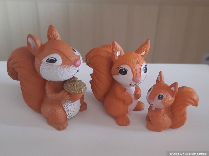 Семейка бельчат — Миниатюра для кукол