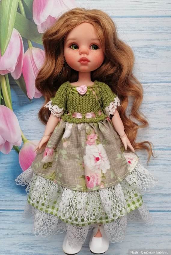Продам Куколку Очаровашку с зелёными глазками, шарнирная (не БЖД) (фото 3)