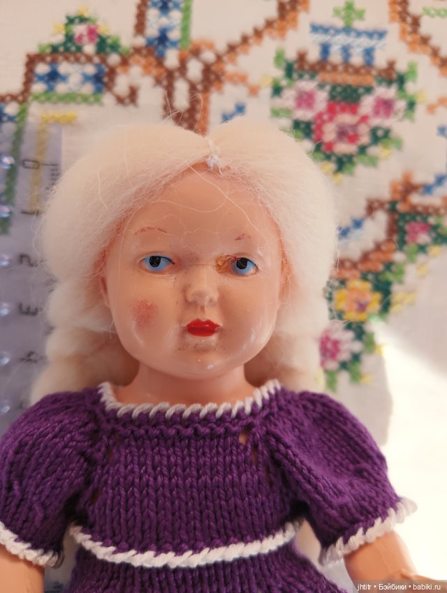 Кукла, ГДР, черепашка ,целлулоид (фото 2)