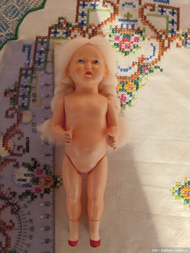 Кукла, ГДР, черепашка ,целлулоид (фото 3)