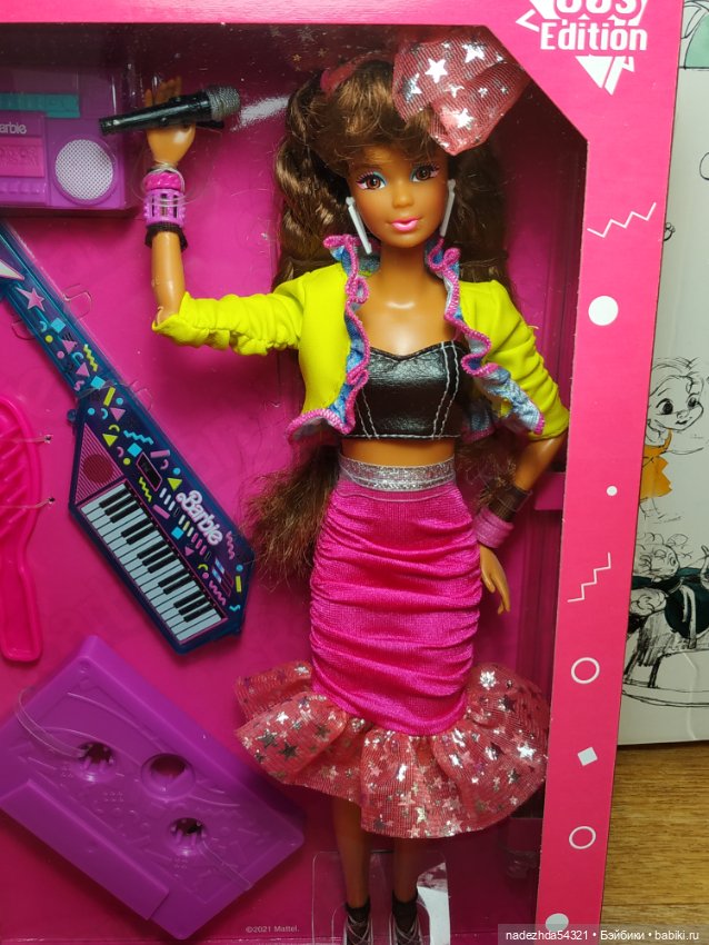 Барби музыкант Barbie Rewind 80s Night Out (Репродукция 2021 год) (фото 3)