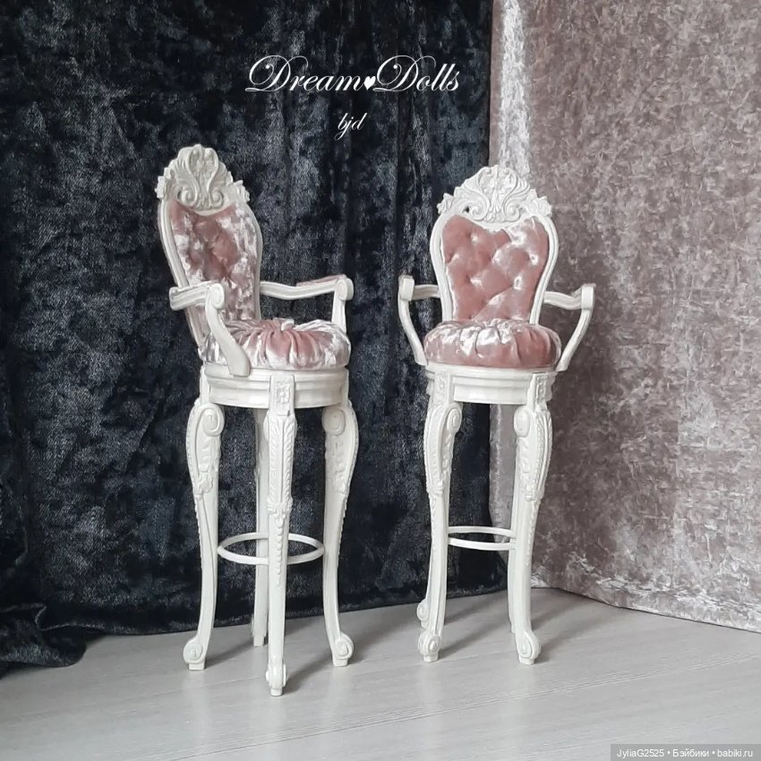 Барные кресла — Кукольная мебель (фото 2)