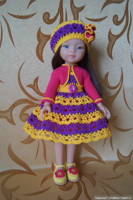 Наряд "Яркая фуксия" для кукол Paola Reina и им подобных