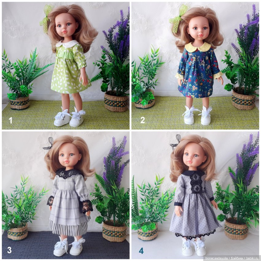 Кукольные платья для Паола Рейна, Paola Reina