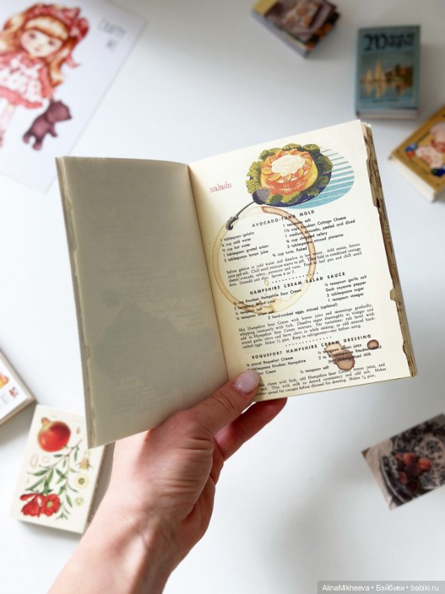Книги для кукол - книга рецептов и нотная тетрадь, 1:2 (фото 7)