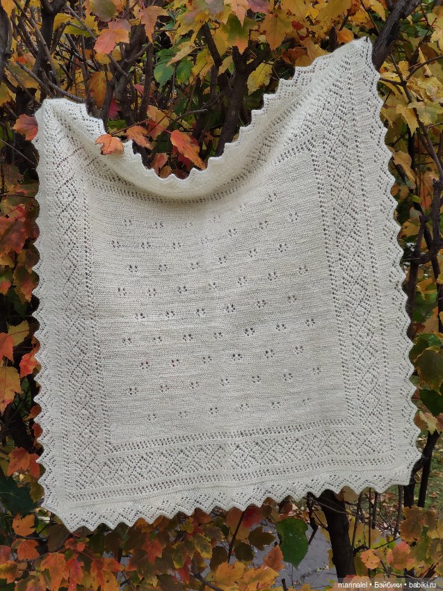 Узорный теплый платок — Аксессуары для кукольных фотосессий (фото 4)