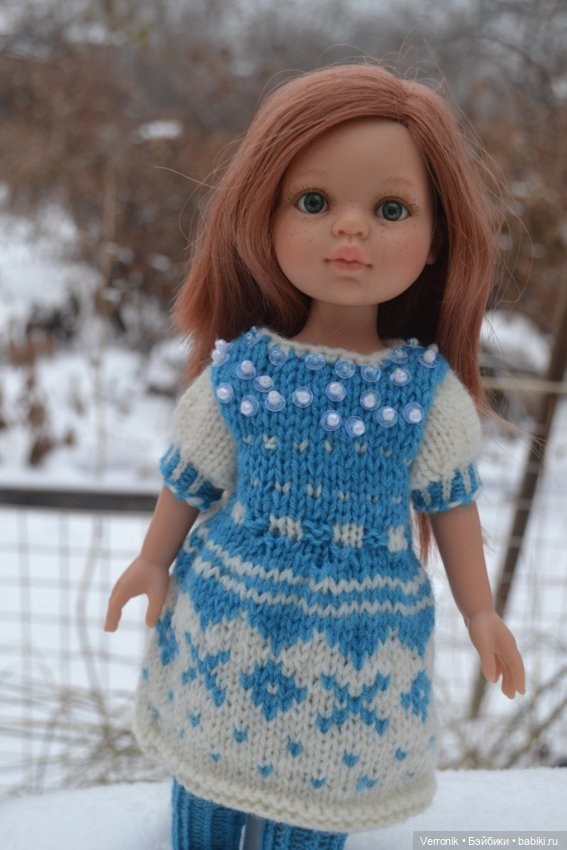 Платье для куклы Paola Reina. Одежда для куклы 30- 32 см (фото 6)