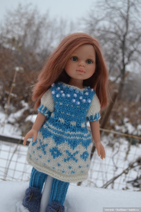 Платье для куклы Paola Reina. Одежда для куклы 30- 32 см (фото 5)