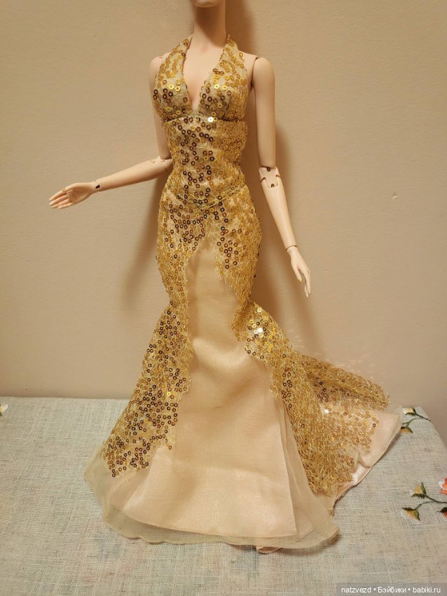 Красивые авторские платья для кукол формата 1/4 (фото 6)