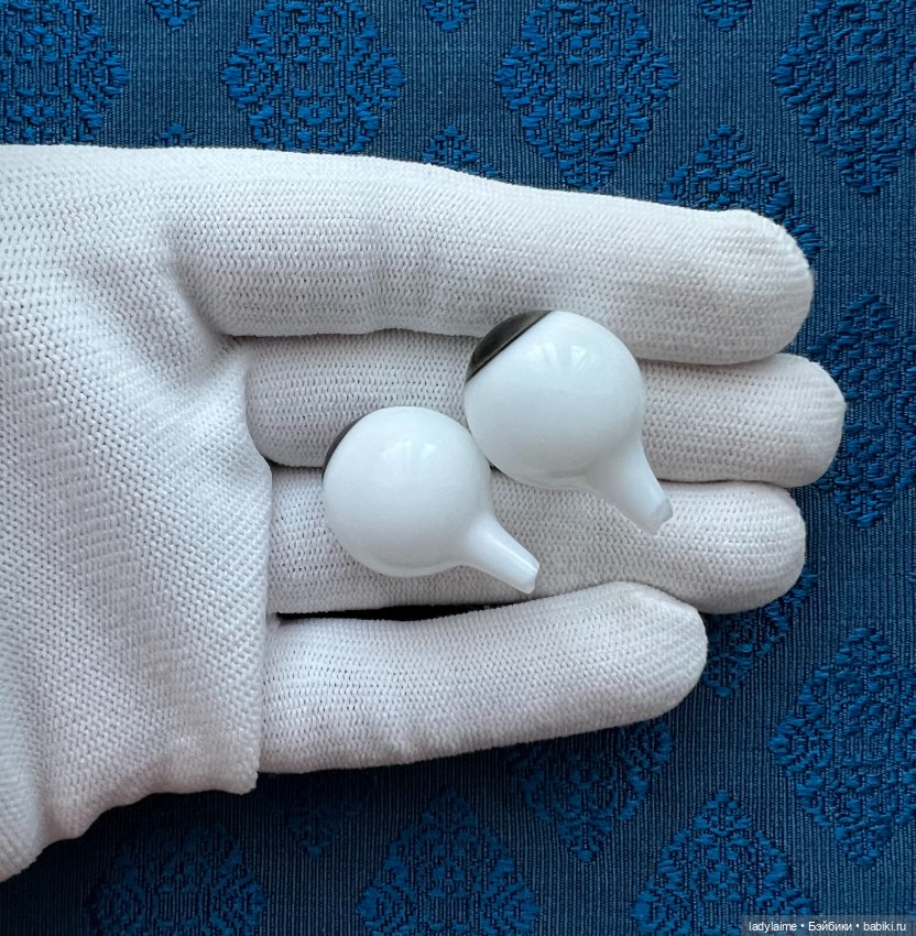 Антикварные глаза, живой взгляд, стекло Лауша - лот 3555 - 20/12 мм (фото 3)