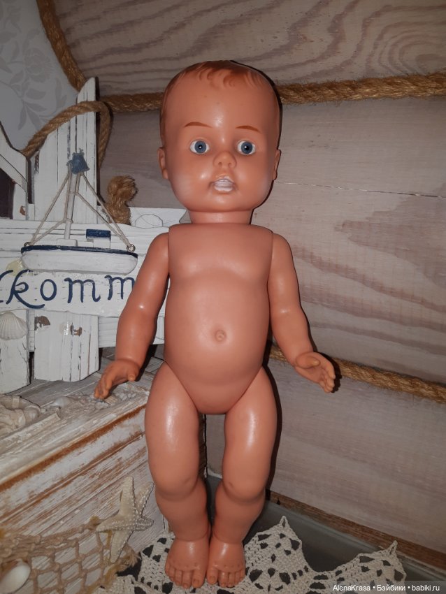 Пупс Германия резиновый — Винтажные куклы и игрушки детства (фото 2)